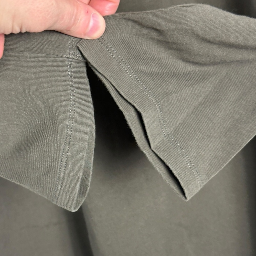 Weekend MaxMara Grey Long Sleeve Top Blouse Size XL Minimalist Designer Stretch - Picture 4 of 10
